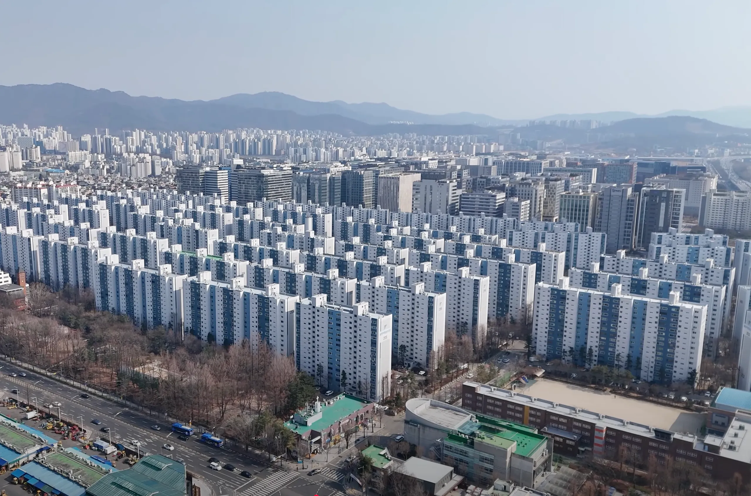 올림픽훼밀리타운 남측 전경